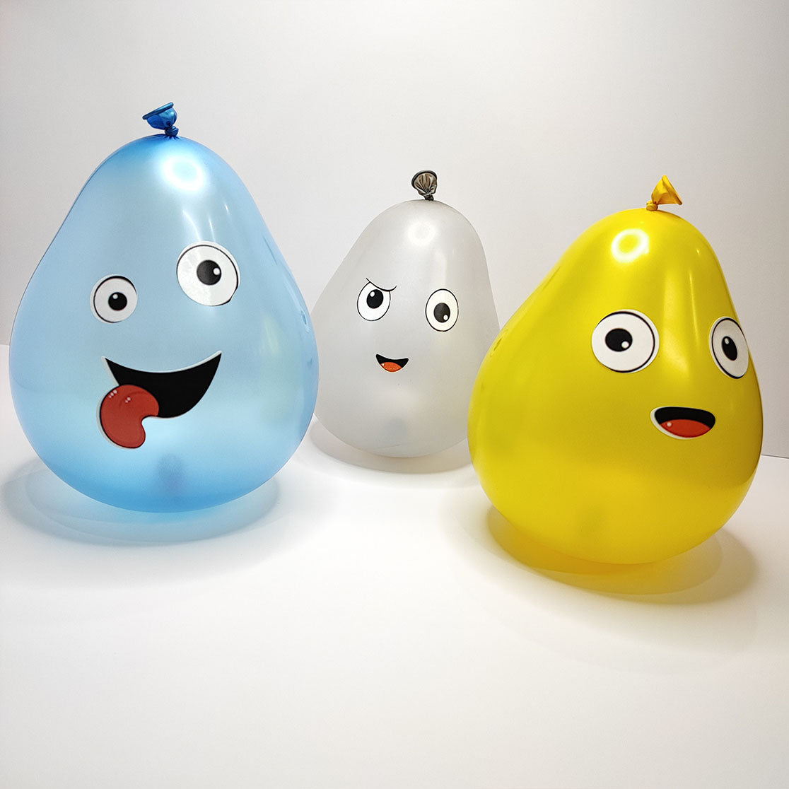 Chandrans Creation Solid 5 Inflated Punching Balloons Balloon  (Yellow, Blue, Pack of 5)