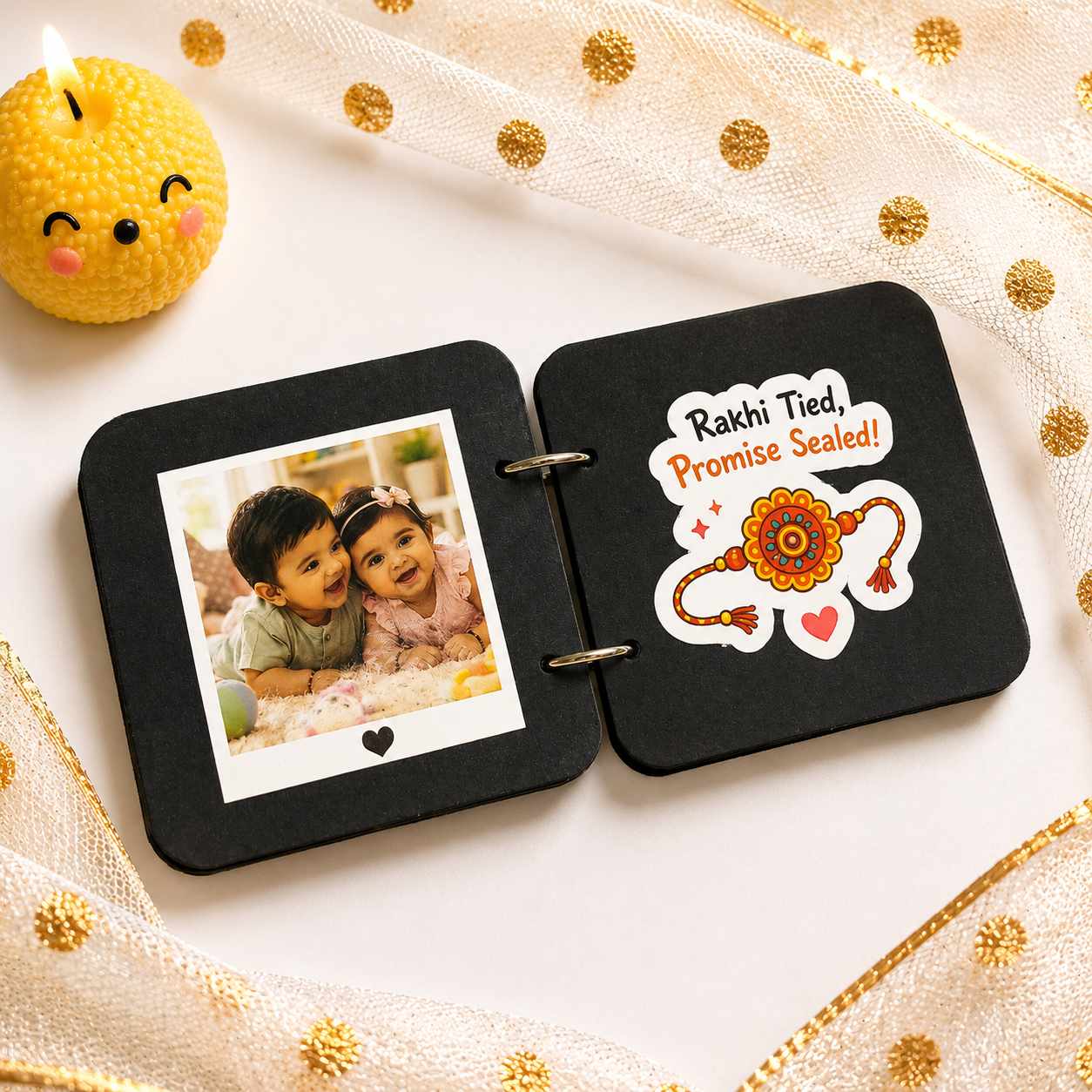 Cute Happy Rakhi Scrapbook