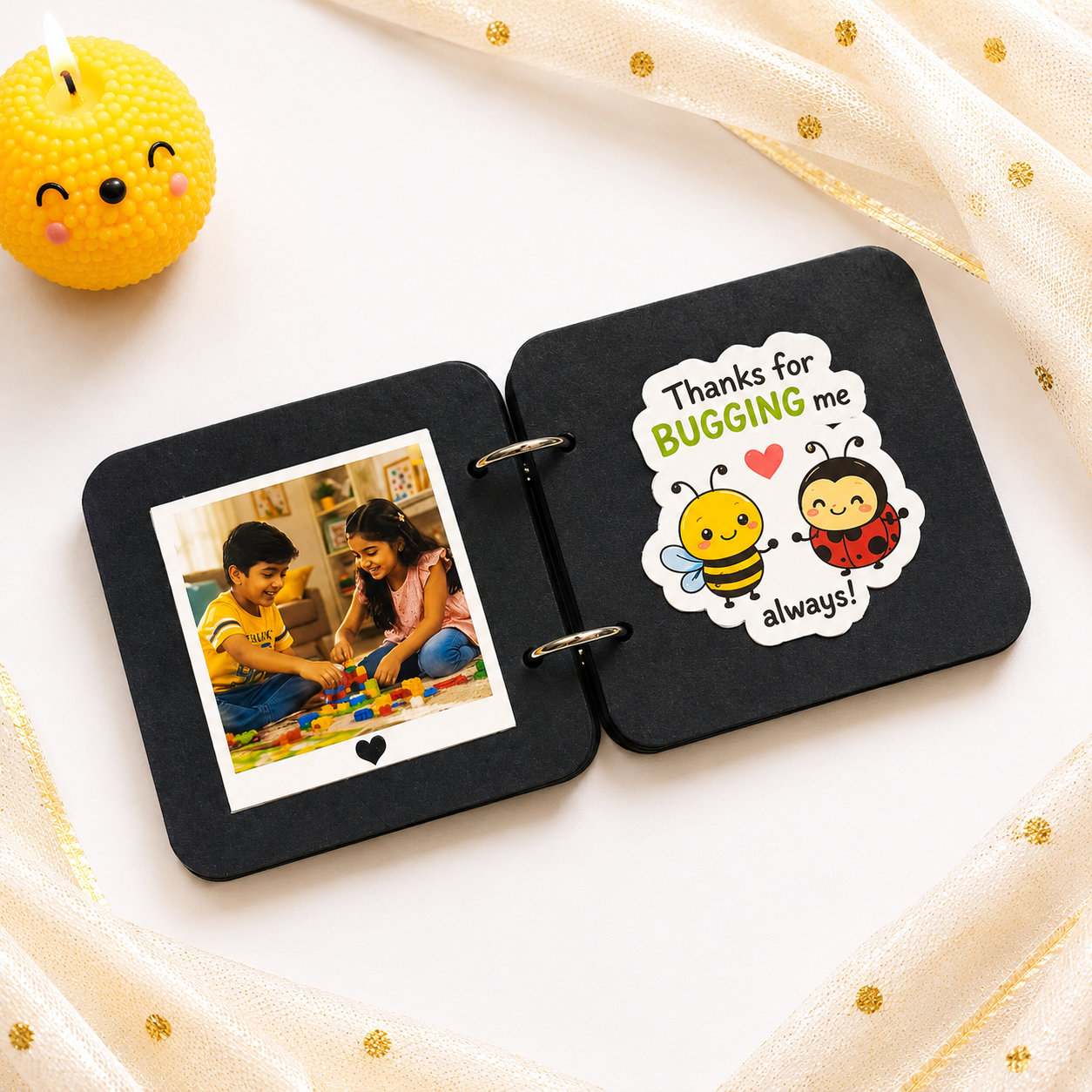 Cute Happy Rakhi Scrapbook
