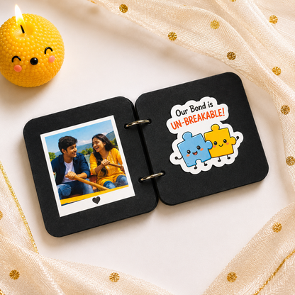 Cute Happy Rakhi Scrapbook