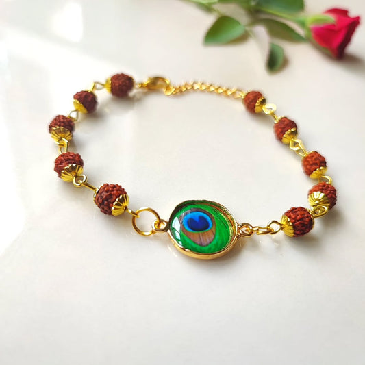 Morpankh Rudraksh – Bracelet Style Rakhi