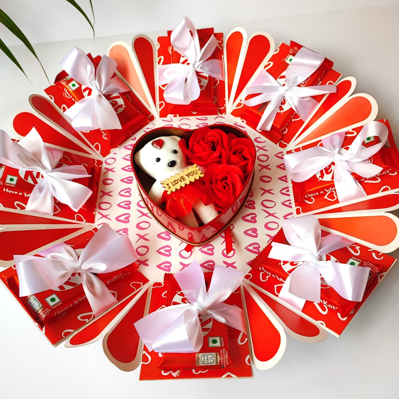 Tin Heart Birthday Chocolate Explosion Box