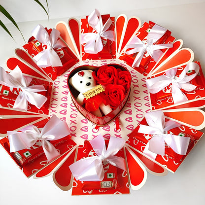 Tin Heart Birthday Chocolate Explosion Box