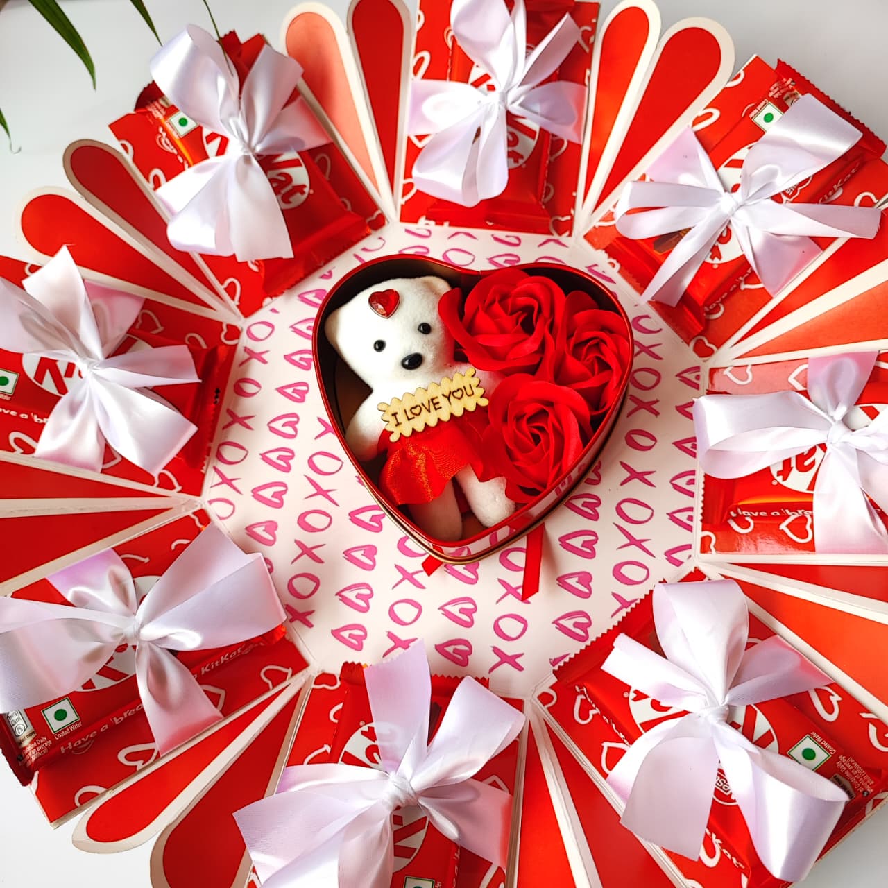 Tin Heart Birthday Chocolate Explosion Box