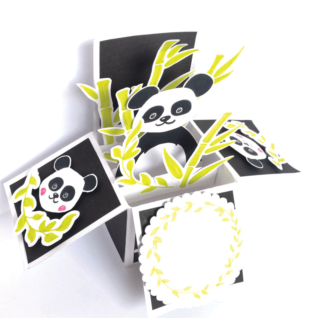 Handmade Panda Pop-Up Card – A Delightful Surprise for Any Occasion