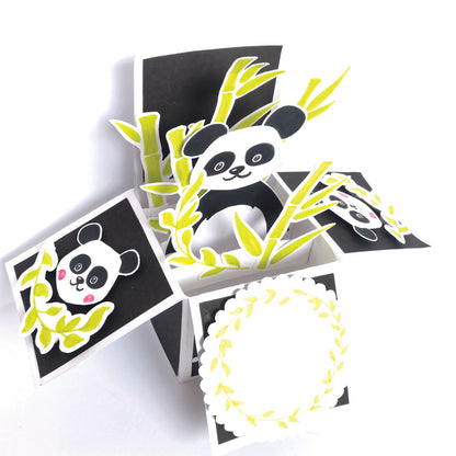 Handmade Panda Pop-Up Card – A Delightful Surprise for Any Occasion
