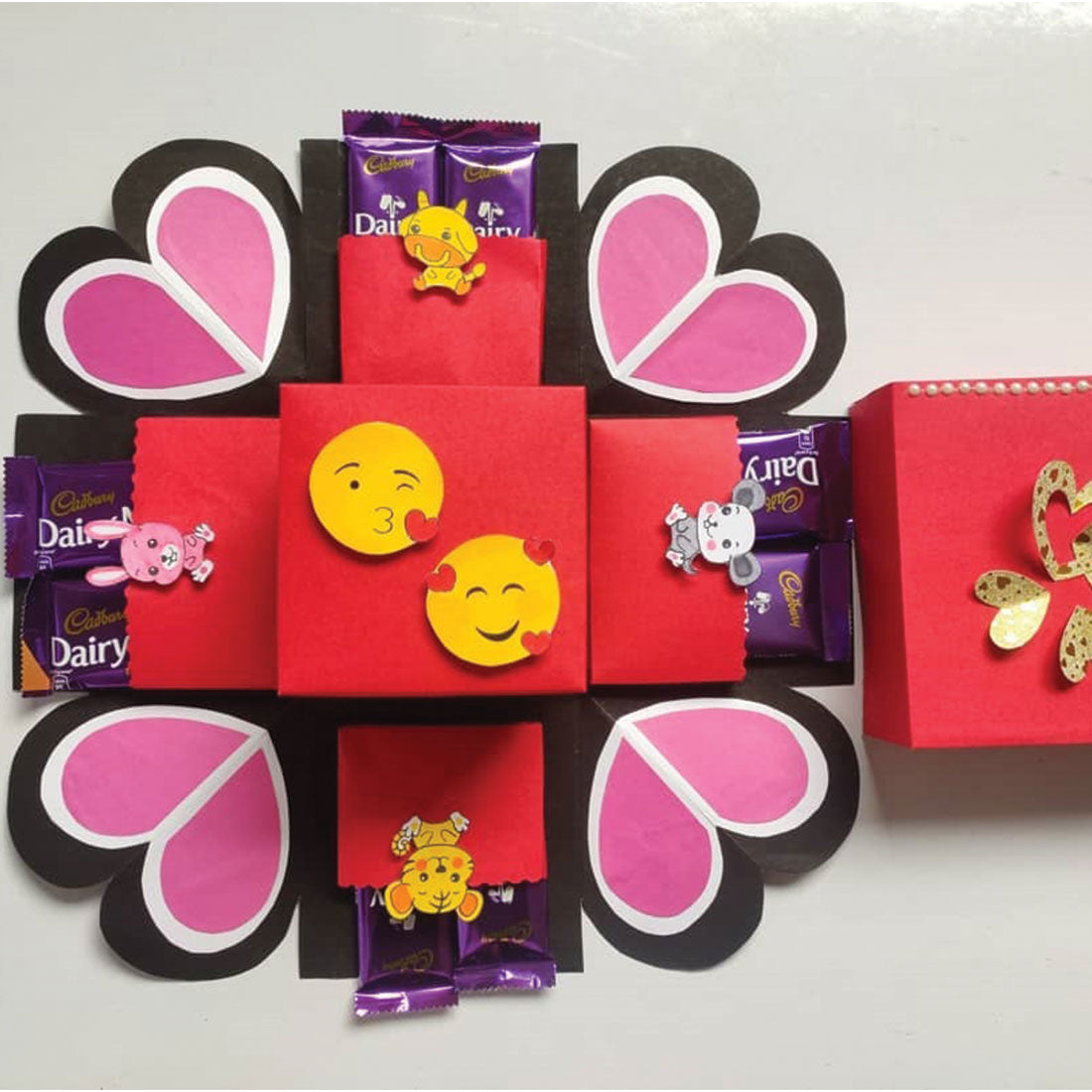 Handmade Two-Layer Pocket Explosion Box