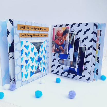 Chandrans Creation Handmade 6-Layer Birthday Scrapbook for Men