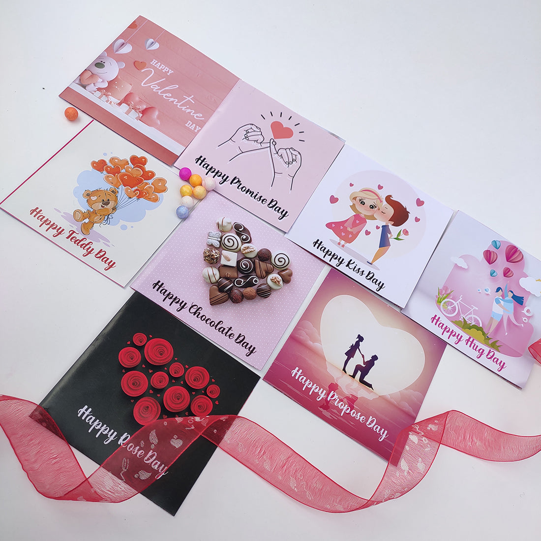 Chandrans Creation Valentine White Surprise Gift Box