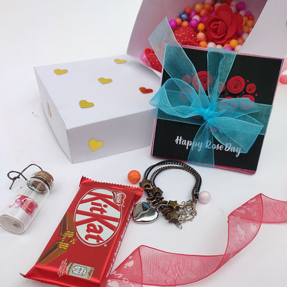 Chandrans Creation Valentine White Surprise Gift Box