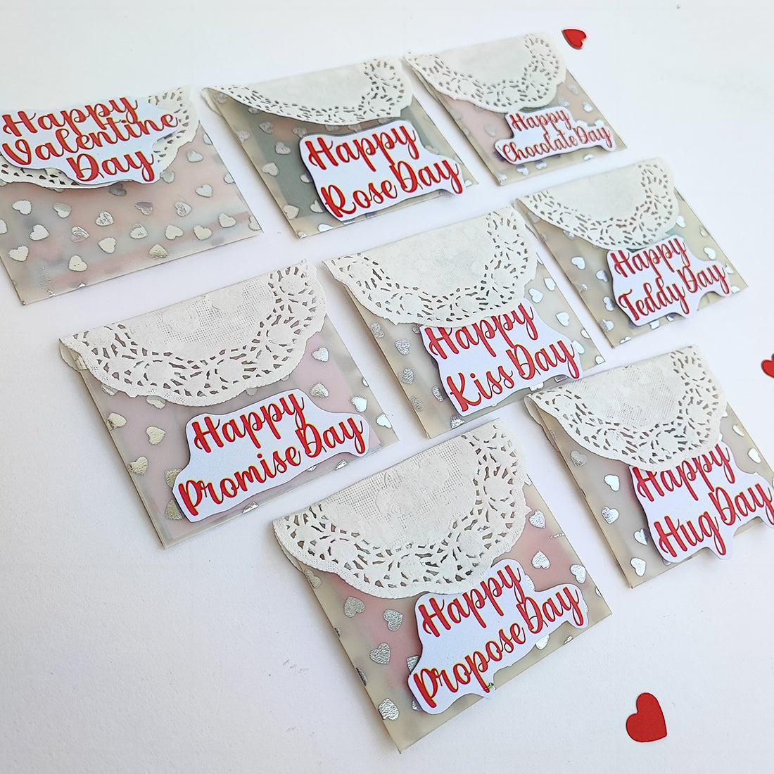 Chandrans Creation Valentine Golden Box Valentine week Message Handmade