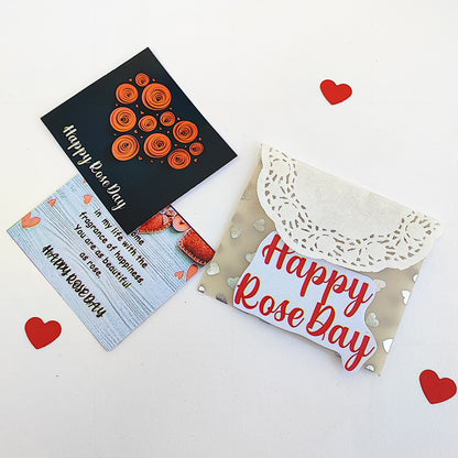 Chandrans Creation Valentine Golden Box Valentine week Message Handmade