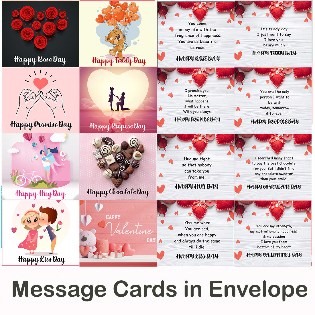 Chandrans Creation Valentine Golden Box Valentine week Message Handmade
