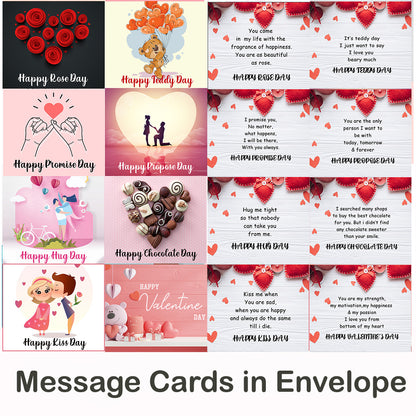 Chandrans Creation Valentine Golden Box Valentine week Message Handmade