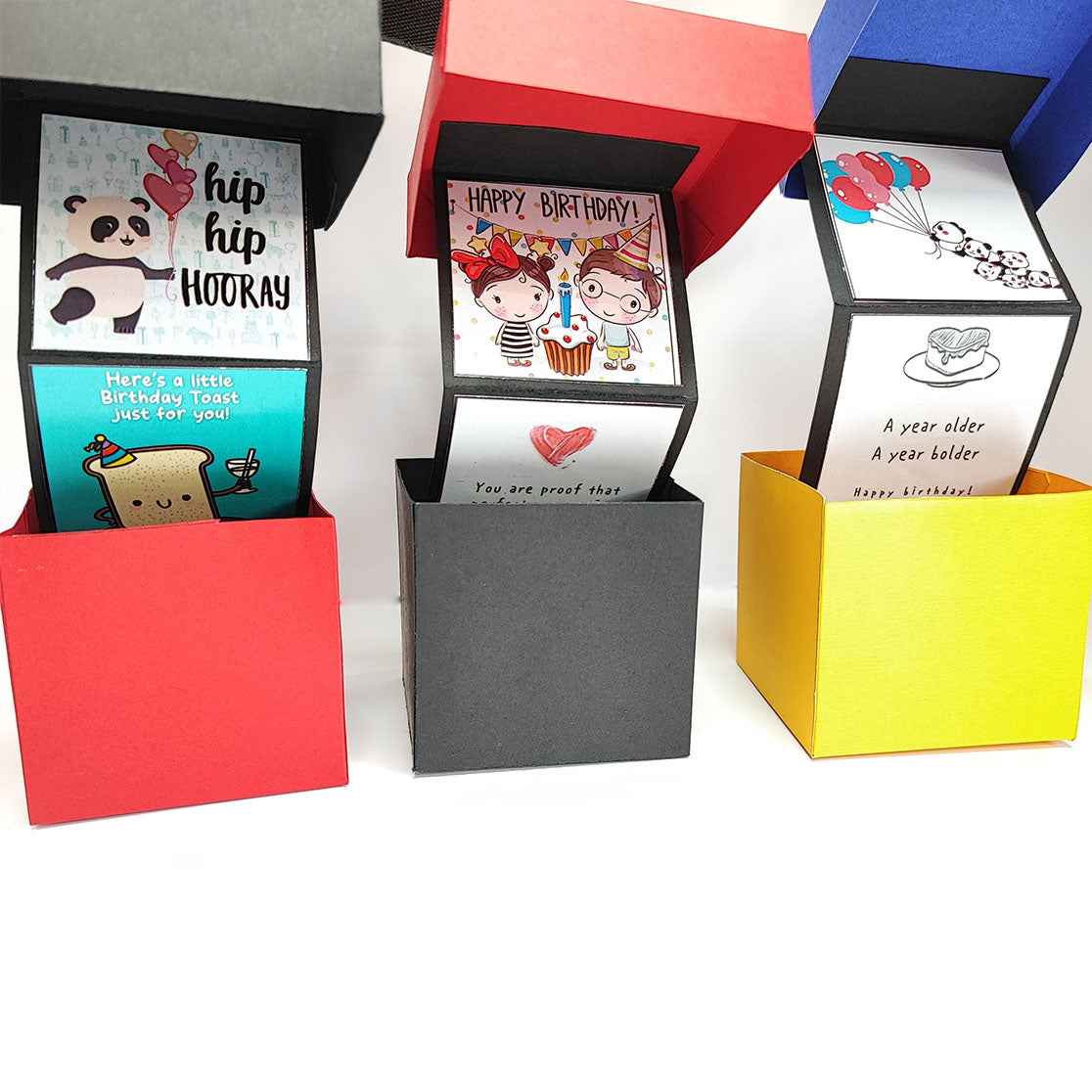 Chandrans Creation 6 Birthday Multicolor Message Box