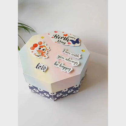 Tin Heart Birthday Chocolate Explosion Box