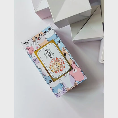 Colorful Cat Jumping Box