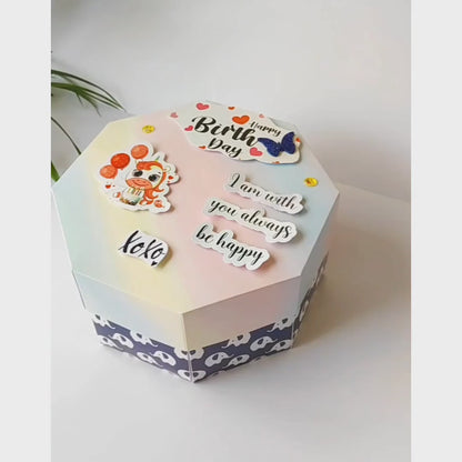 Single-Layer Birthday Kitkat Chocolate Explosion Box