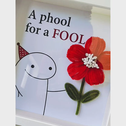 Phool For A Fool Handmade Shadow Box Frame