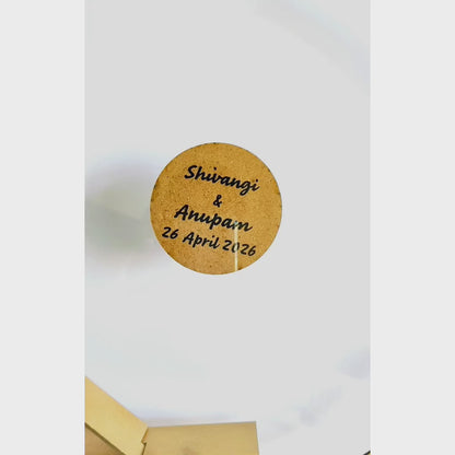 Guest Dropbox Transparent - Personalized Wedding Wish Frame