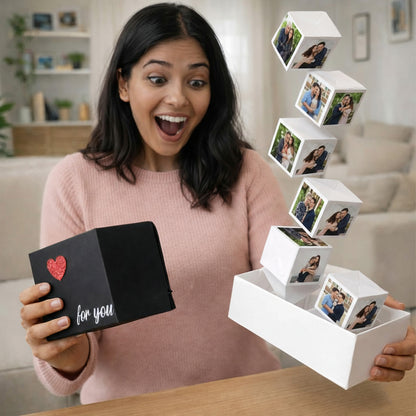 Black Jumping Box with 10 Cubes